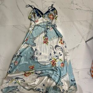 Silk maxi dress gown